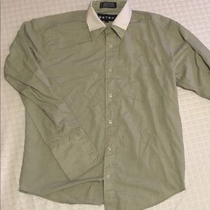 SOLD!!! Retro Boys Dress Shirt Button Down Green